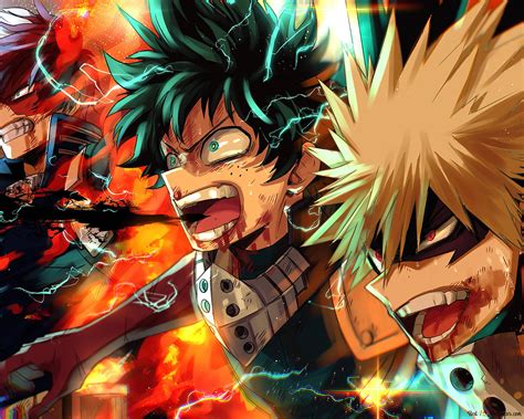 [100+] Deku X Todoroki X Bakugou Wallpapers | Wallpapers.com
