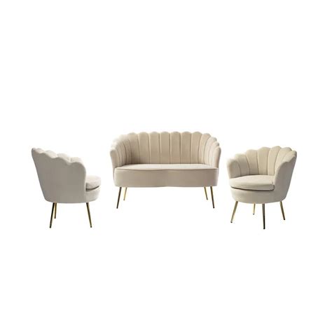 Elegant Flower Touch With Golden Leg Sofa/Living Room Bedroom ...