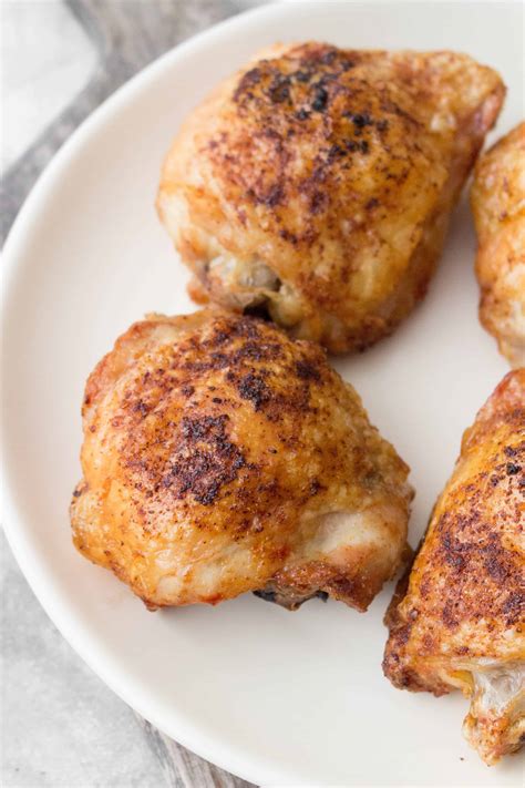 Basic Air Fryer Chicken Thighs - Carmy - Easy Healthy-ish Recipes