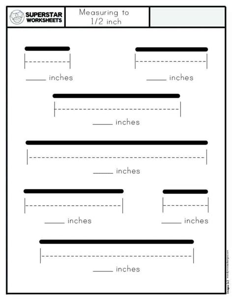 Image result for Measurement Inches Worksheets