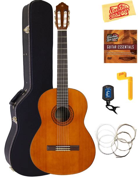 Yamaha CGS104A Full-Size Classical Guitar Bundle with Hard Case, Tuner ...