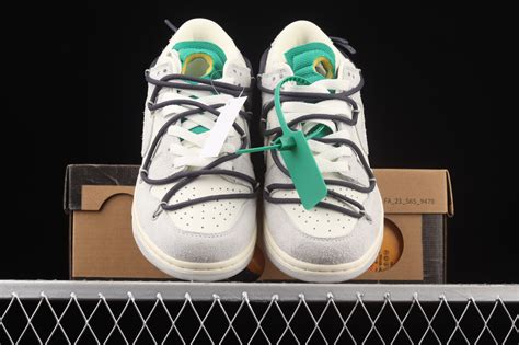 Off-White x Nike SB Dunk Low Lot 20 of 50 Neutral Grey Gridiron DJ0950 ...