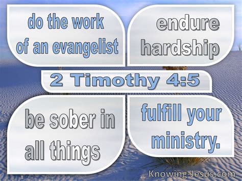 What Does 2 Timothy 4:5 Mean?