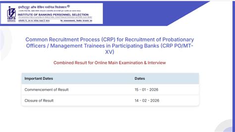 IBPS PO Final Result 2025 Out, Check Provisional Allotment Status Here