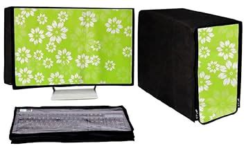 GUTSAV SALES ® COMPUTER COVER 3 SET COVER 23.5 INCH MONITER, KEYBOARD ...