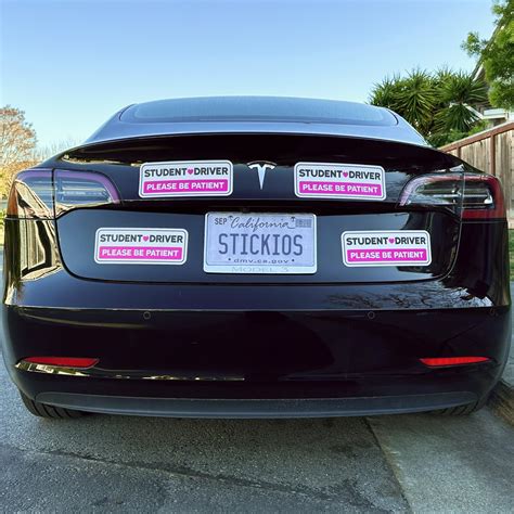 Amazon.com - Stickios Non-Magnetic Student Driver Stickers - Removable ...
