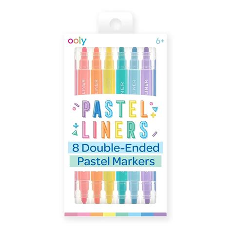 OOLY Ne Ooly Pastel Liners 2 Ended Marker 8P - Multicolor : Amazon.in ...