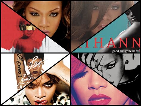 Rihanna Album Cover Collage