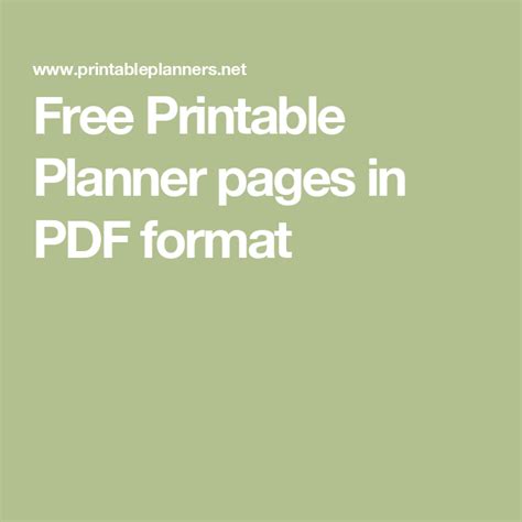 Planner Pages PDF Free 的图像结果