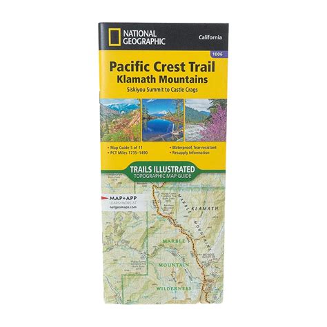 National Geographic 1006 Pacific Crest Trail: Klamath Mountains Map ...