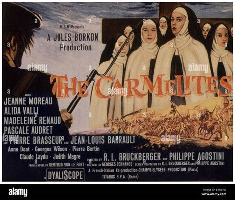 THE CARMELITES, (aka LE DIALOGUE DES CARMELITES), Jeanne Moreau (nun ...