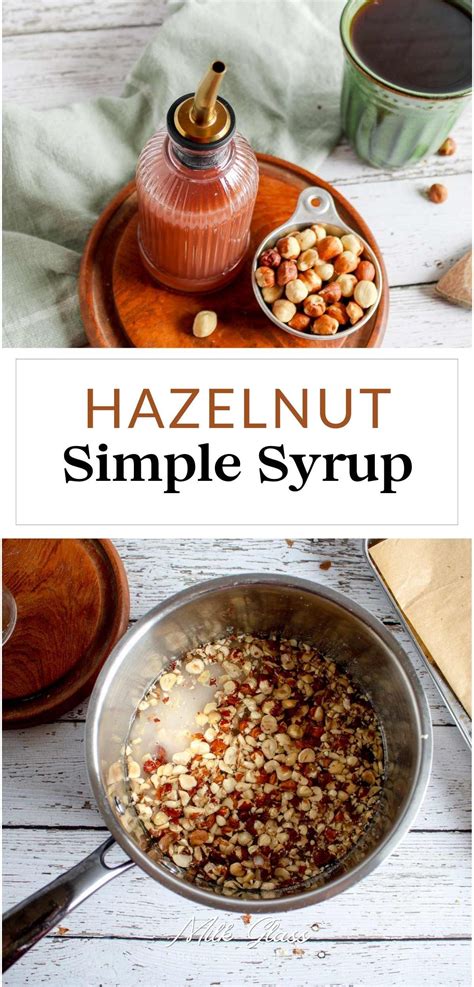 Simmer freshly toasted hazelnuts in a sugar syrup to extract their ...
