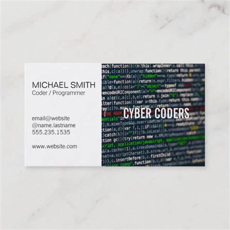 Programmer Business Card 的图像结果