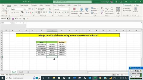 Merging Two Spreadsheets Excel with a Common Column 的图像结果