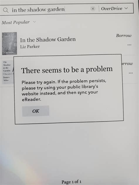 Trying to use Overdrive with Clara2e but getting this error. : r/kobo