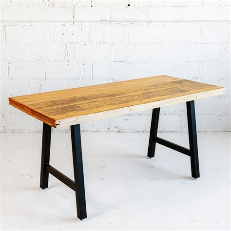 Industrial Butcher Block Dining Table | Reclaimed Wood - Woodward ...