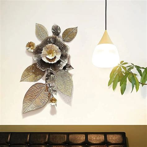 Vertical Metal Floral Wall Art – Myindianthings
