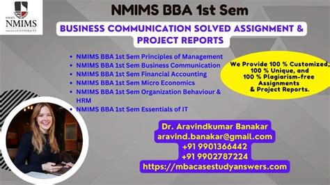NMIMS University BCom Solved Assignments Capstone Project - Management ...