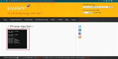Iframe Injection 的图像结果