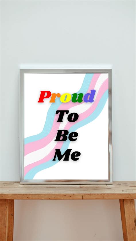 Buy LGBTQ Pride Proud to Be Me Instant Digital Download Art Print ...