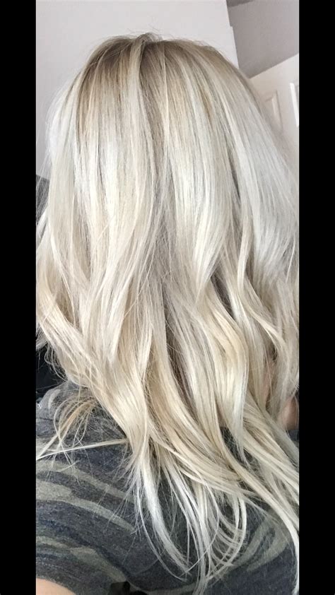 Blonde with shadow root | Yellow blonde hair, Cool blonde hair colour ...