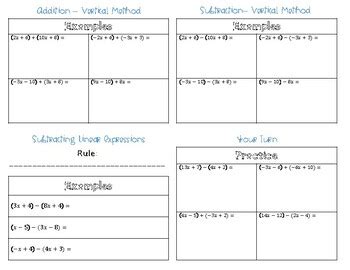Image result for Linear Adding and Subtracting