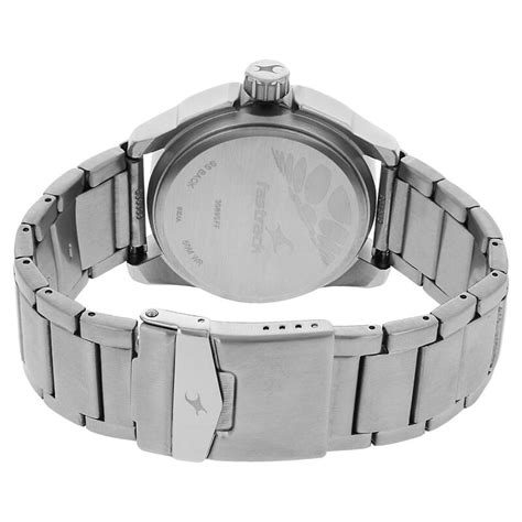 Fastrack Quartz Analog Silver Dial Metal Strap Watch for Guys