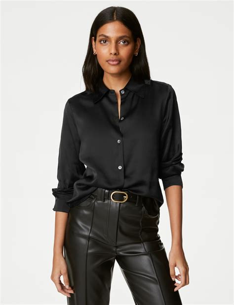 Women's Black Shirts & Blouses | M&S