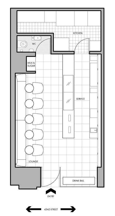 small cafe new york floor plan - Zeospot.com | Planos de cafeterias ...