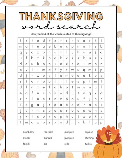 Printable Thanksgiving Activities Worksheets | Printable Worksheets
