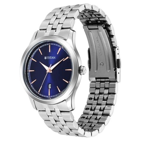 Buy Online Titan Trendsetters Blue Dial Analog Stainless Steel Strap ...