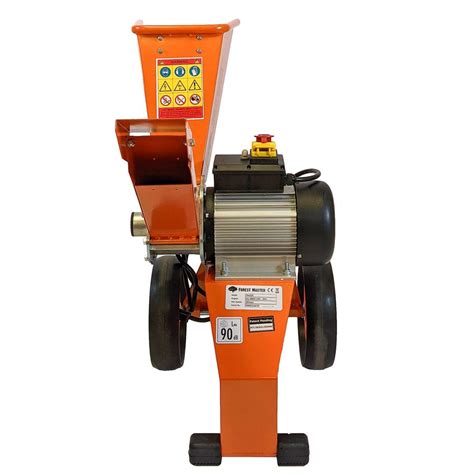 FM4DDE Compact Electric Wood Chipper 4HP – Direct Drive, Rotable Hopper ...