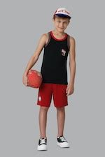 Van Heusen Kids Vests, Van Heusen Boys Black Quick Dry Contrast Trim ...