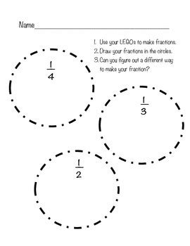 LEGO fractions math center by Jennine Zepeda | Teachers Pay Teachers