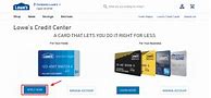Image result for Activate My Lowe's Credit Card