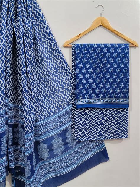 Screen Print Cotton Dupatta Suits – The Street Pal