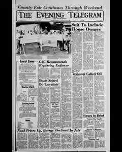 Herkimer Evening Telegram Archives, Aug 14, 1981, p. 1