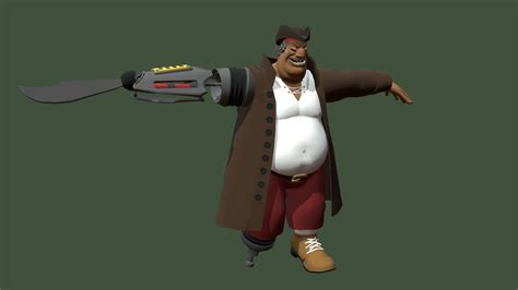 John Silver Treasure Planet - 3D model by Lucca.Keller [cb83231 ...