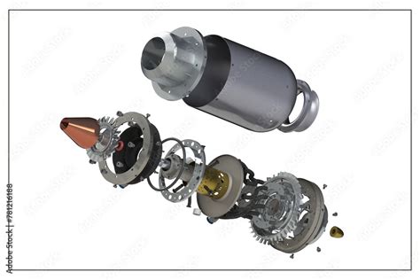Image result for Jet Engine Exploded View