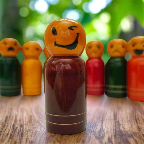 Wooden Expression Finger Puppet Dolls | Creative Play Toy for Kids ...