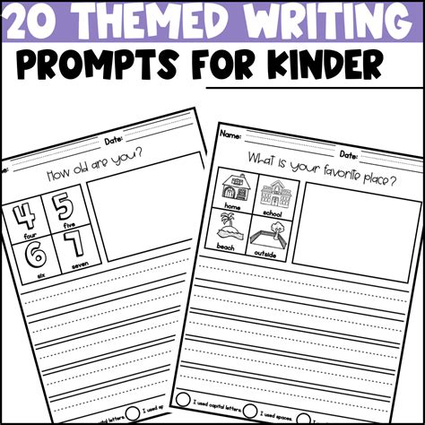 Kindergarten Writing Prompts