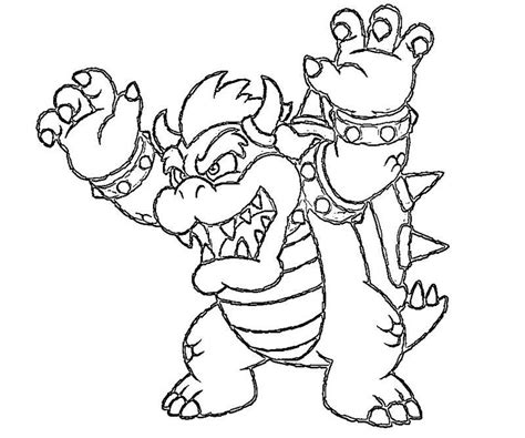 Mario Coloring Pages Bowser at GetColorings.com | Free printable ...