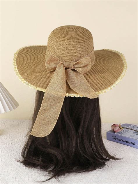 Women's Beach Sun Straw Hat UV UPF50 Travel Foldable Brim Summer UV Hat ...