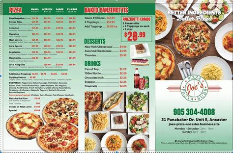 menu | Joe’s Pizza and Pasta