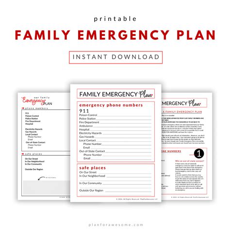Free printable emergency planner, Download Free printable emergency ...