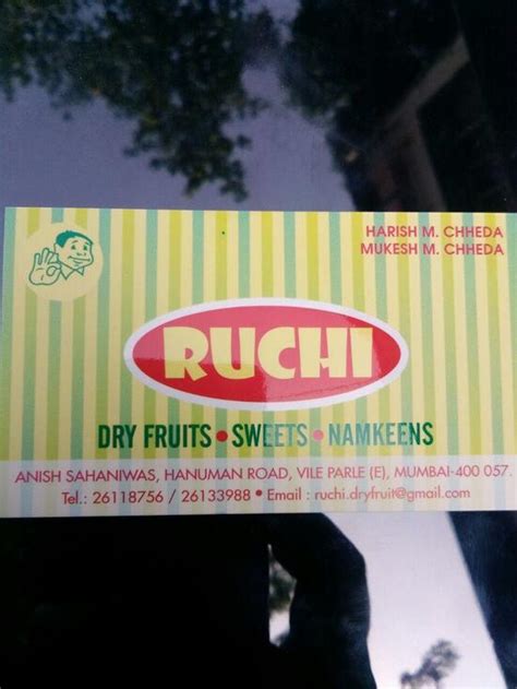 Ruchi Sweets, Mumbai - Restaurant menu, prices and reviews