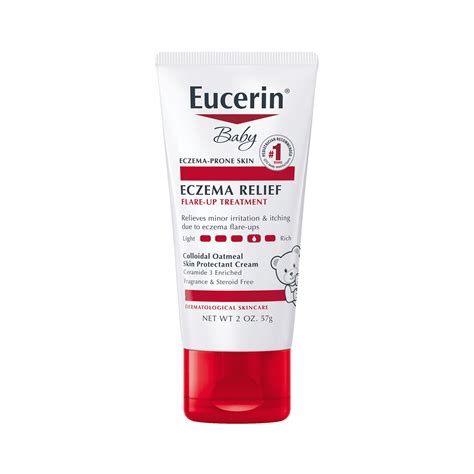 Eucerin Baby Eczema Relief Tratamiento para brotes, crema para eczema para bebés con avena ...
