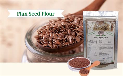 GreenHabit Whole Ground Flax Seed Flour, [ Rich in Omega-3, Lingans ...