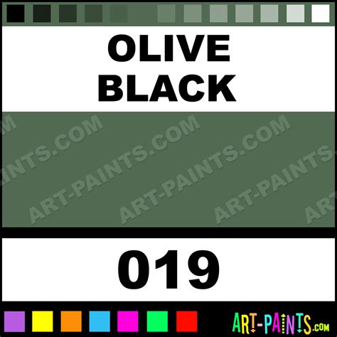 Olive Black Colours Acrylic Paints - 019 - Olive Black Paint, Olive ...
