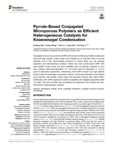 Fchem-09-687183 - resaerch article - Pyrrole-Based Conjugated ...